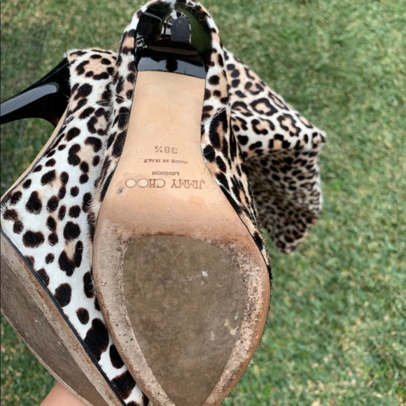 Jimmy Choo Leopard Thigh High boots - Picture 5 of 6